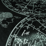 Detailed carved pattern from Cherrington-Taine House original art piece by Stephen Canning