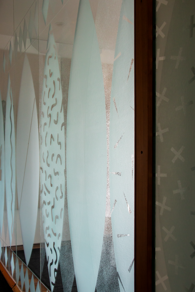 Sandblasted Glass Installation, Saatchi and Saatchi, The Strand